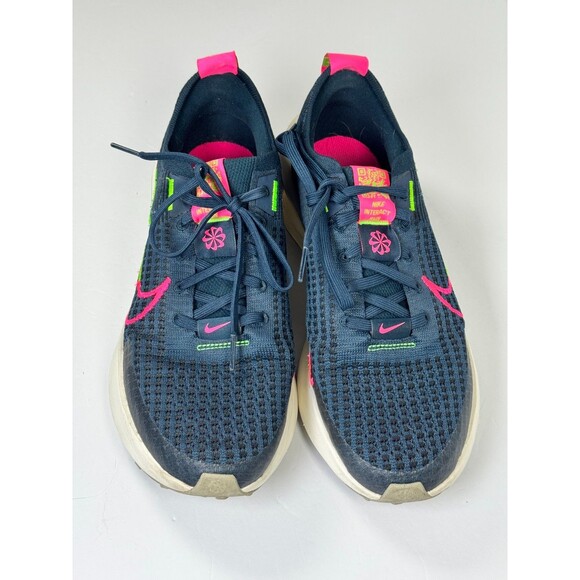 Nike Interact Run Womens Running Shoes 10.5 Blue Pink Green Lightweight Sneakers - Picture 2 of 13